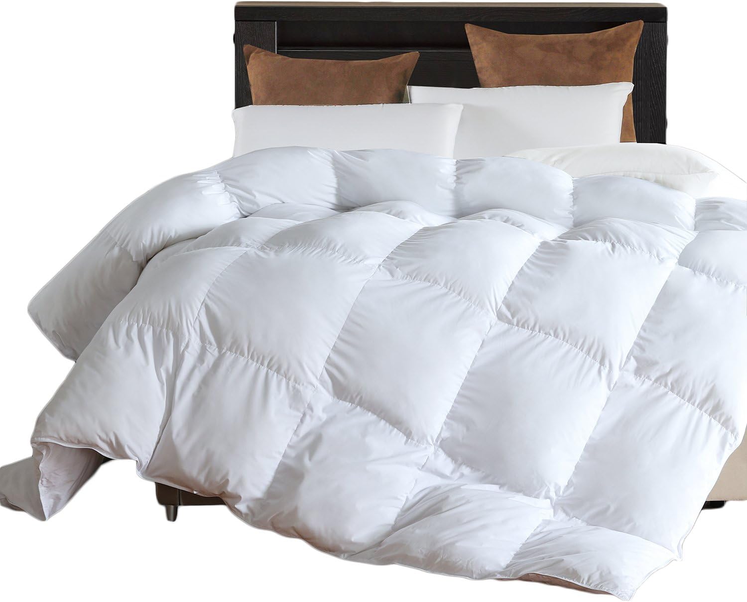 L LOVSOULTwin Comforter Duvet Insert White - Hypoallergenic Plush Fiberfill, Lightweight Down Alternative Comforter by (68x90 inches)