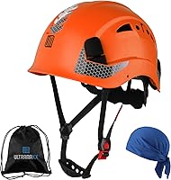 Vista 8 de Safety Helmet Hard Hat, ANSI Z89.1 Approved Lightweight Vented Work Helmet, 6-Point Adjustable Ratchet Suspension Hardhat Ideal for Industrial and