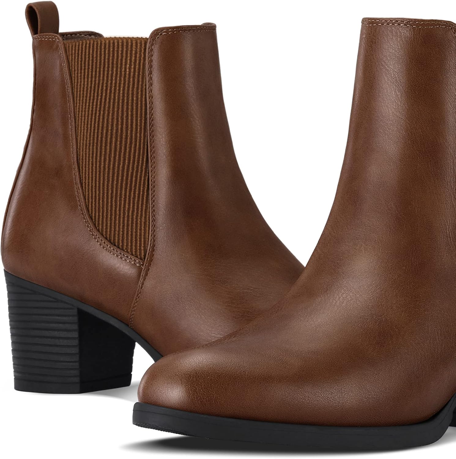 COASIS Women's Chelsea Boots Chunky Block Heel Slip On Ankle Boots with Elastic Sided Fall Booties - Image 8