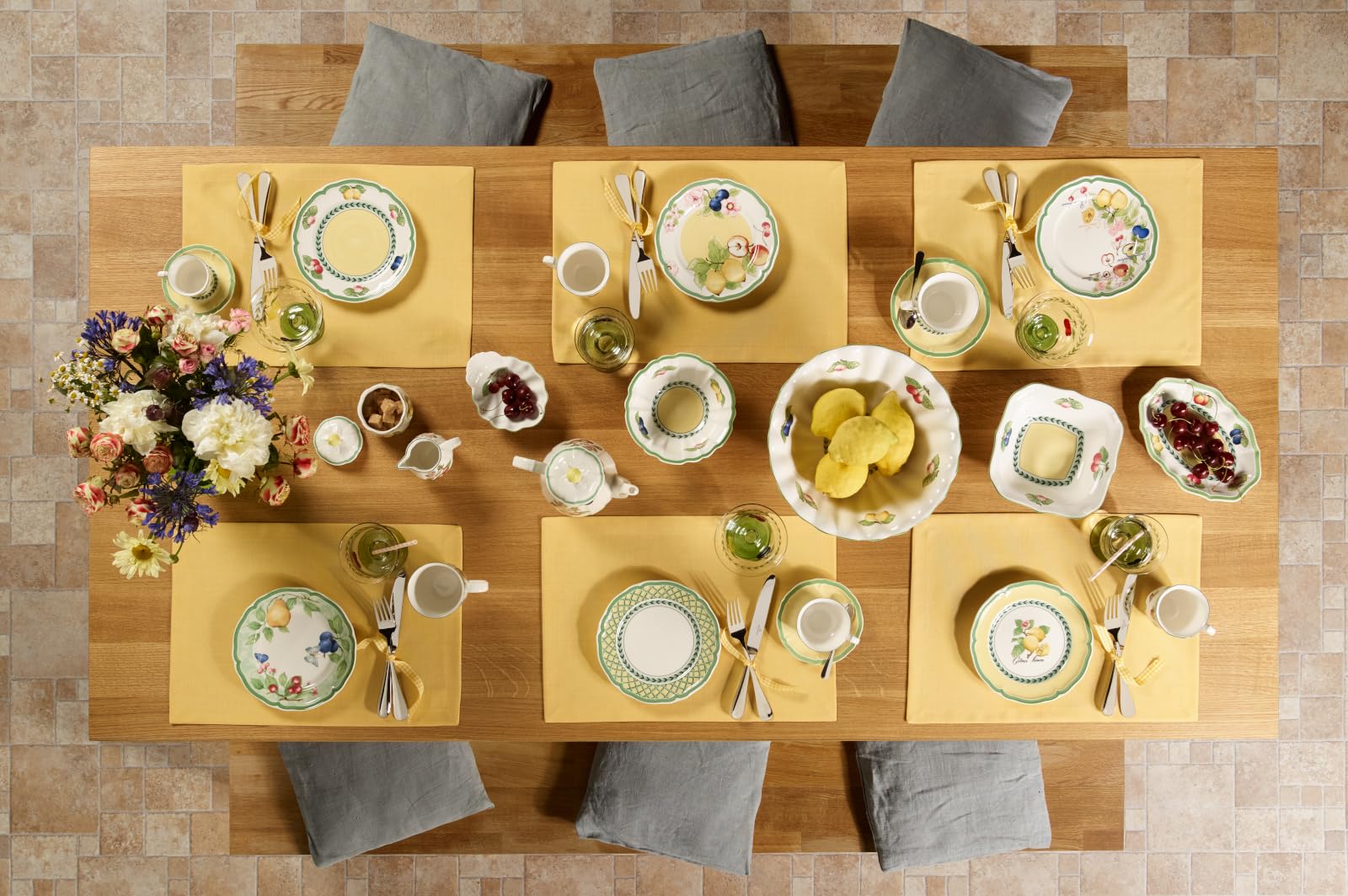 Amazon.com | Villeroy & Boch French Garden Orange Bread & Butter