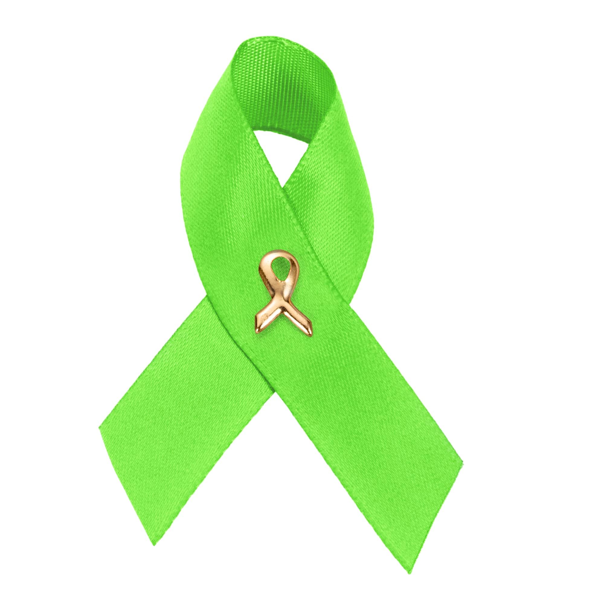 1/2/5/10/25/50/100pcs Satin Awareness Ribbon Pins (Pick your color), for Cancer &amp; Disease Awareness, Bulk Quantities for Fundraising, Events, Gift Giving