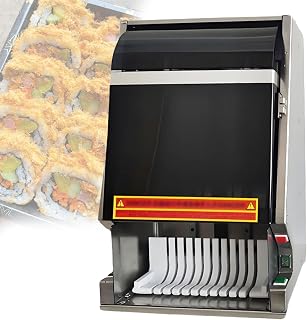 Automatic Sushi Roll Cutter with Sharp Stainless Steel Blade, Multifunctional Sushi Slicer for Easy Uniform Cuts, Home & Commercial Use 12slices