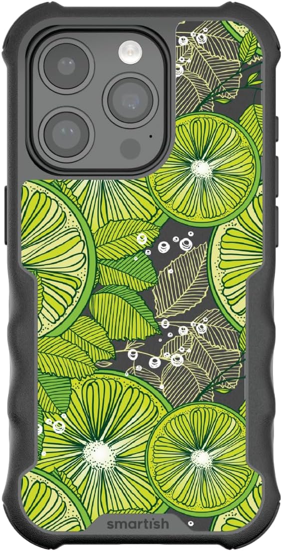 Smartish - Lime Time - iPhone 15 Pro MagSafe Armor Case - Gripzilla [Rugged & Tough] Heavy Duty Armor Case - Fits iPhone 15 Pro