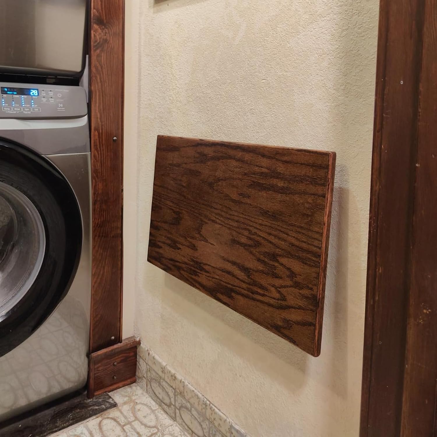 8 PCS 6 Inch Wall Mounted Folding Shelf Brackets, Folding Shelf Brackets Heavy Duty Black, Metal Folding L Brackets for Shelves, Small Triangle Collapsible Bracket for Table Bench