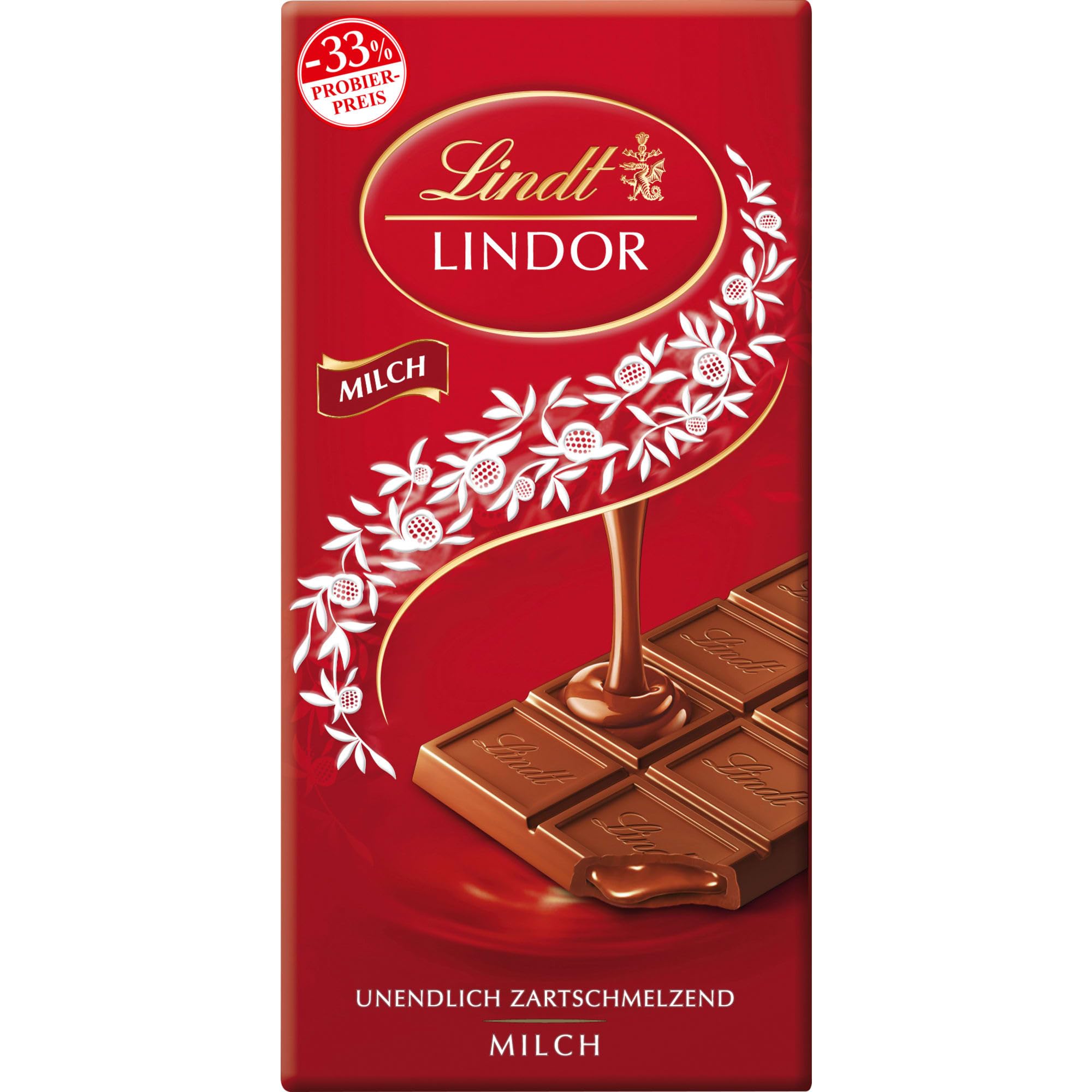 Lindt & Sprüngli Lindor Promotion Tafel, Vollmilch Chocolade Mit