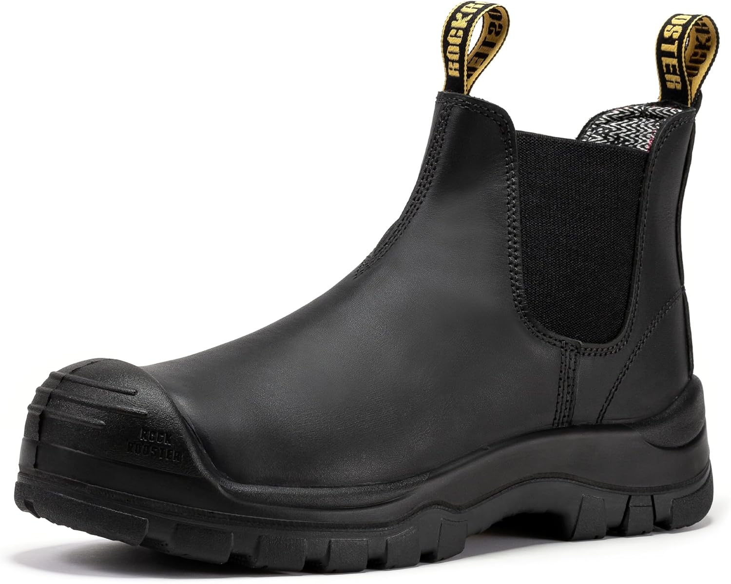 ROCKROOSTER Beaufort CSA Approved Men's 6 Inch Composite Toe Slip on Work Boots, Rubber Outsole, Metal Free, Oil-Resistant, EH Rated, PR, ASTM F2413 Safety Boots VAK630 VAK631