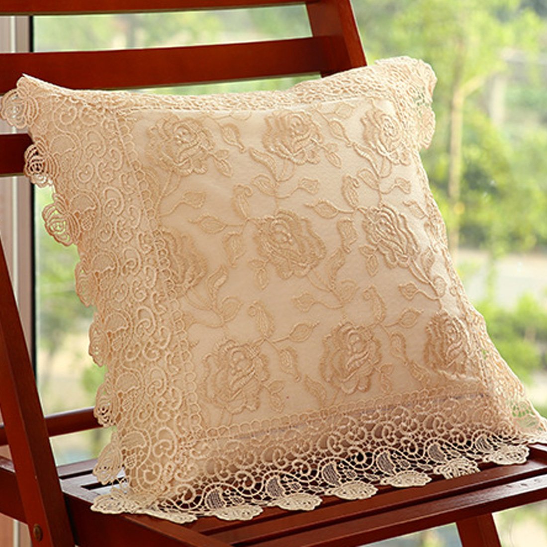 クッションカバー vintage cusion cover ,075 Amazon.com: kilofly Decorative Vintage Lace Cushion Cover Pillow