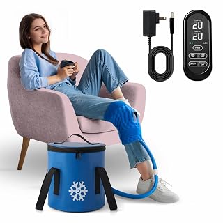 GALINAND Ice Machine for Knee After Surgery 2.0, Portable Cold Therapy Machine for Knee Replacement, Ice Therapy for Post Surgery, Cryotherapy System, Ice Compression Pack Wrap for Injuries Recovery - Amazon product rated Grade A