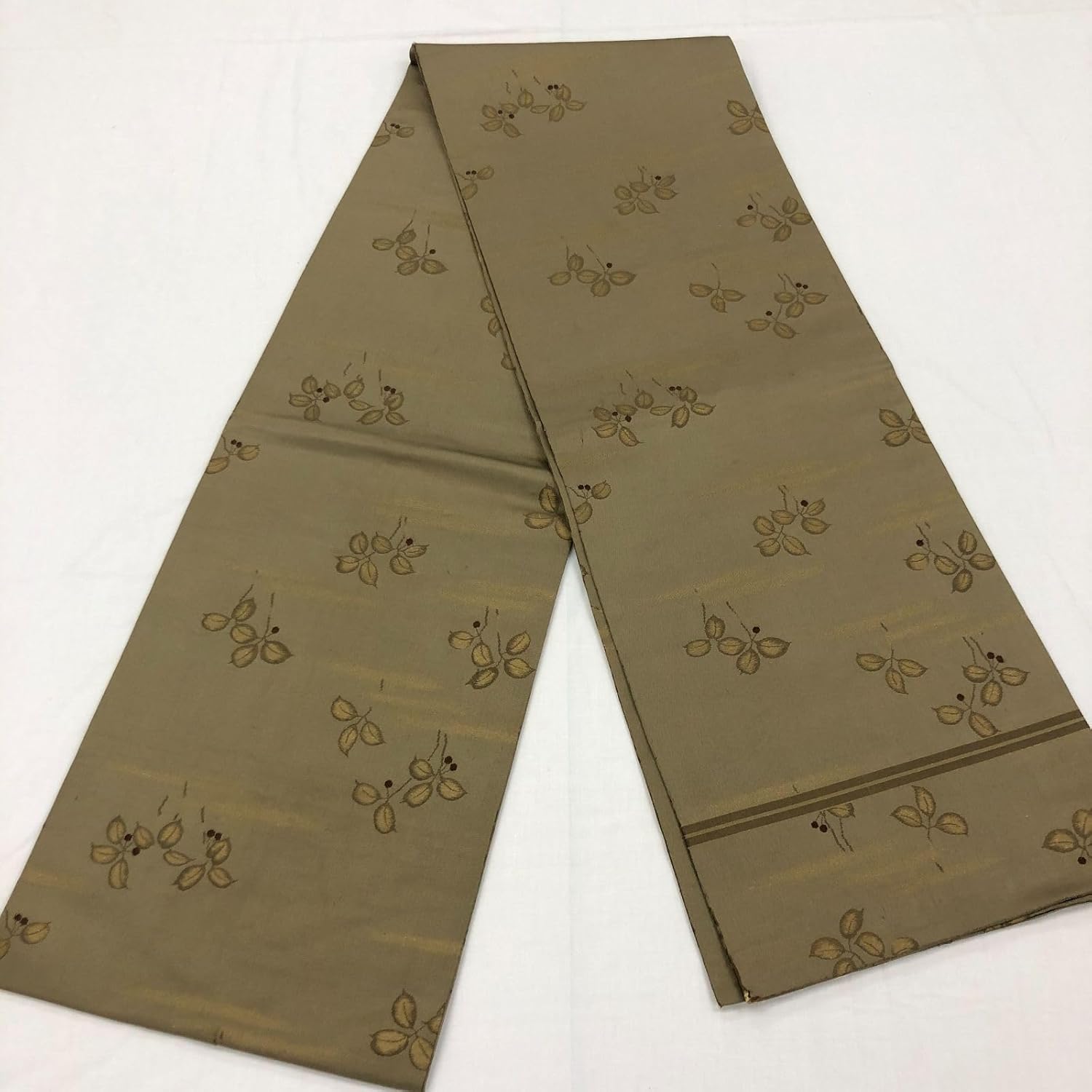 丸帯 正絹 アンティーク リバーシブル[あE203]