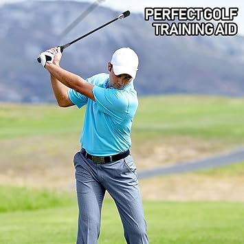 Golf Swing Trainer, Golf Grip and Tempo Trainer, Swing Speed Training Aid for Warm Up and Click Stick Tempo, Golf Accessories for Golfers, Increase Swing Speed, Distance, Balance and Grip Strength