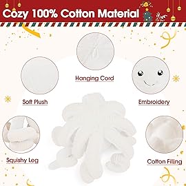 DENTRUN Octopus Stuffed Animals, Giant Octopus Plush Doll Play Toys for Kids Girls Boys Adults Birthday Xmas Halloween Present Stuffed Sea Animals Plushie, 7/16/24/32 Inches, 5 Colors