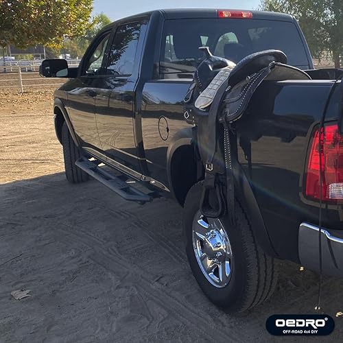 Miniatura 10 de oEdRo Estribos de 6 pulgadas compatibles con Ram 1500 2009-2018 Ram 1500 2019-2023 Classic Quad Cab, escalones laterales mejorados, barras Nerf