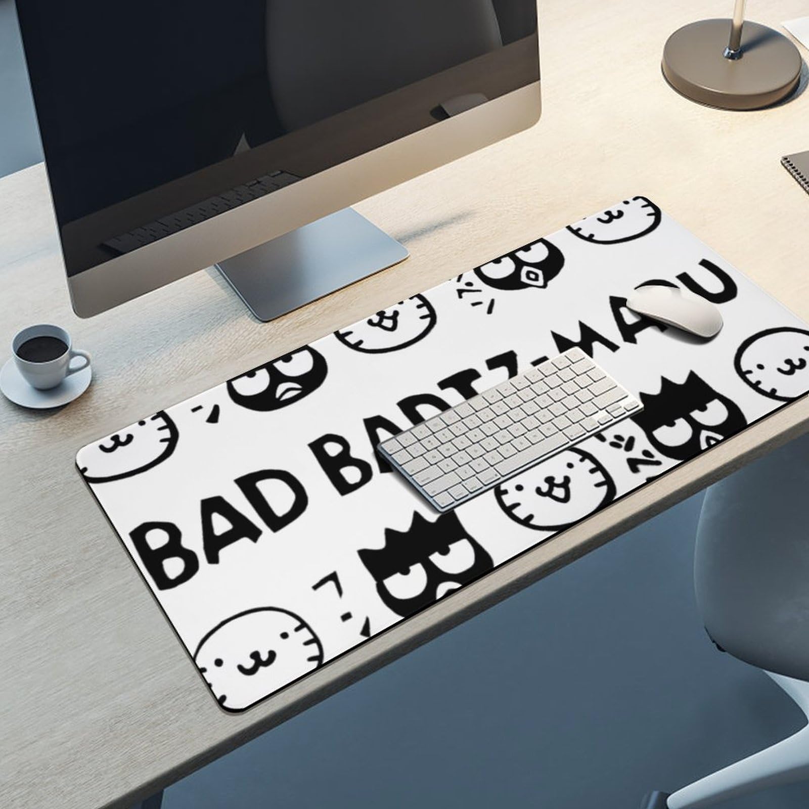 Amazon | ばつまる バッドばつ丸 大型マウスパッ デスクプロテクター
