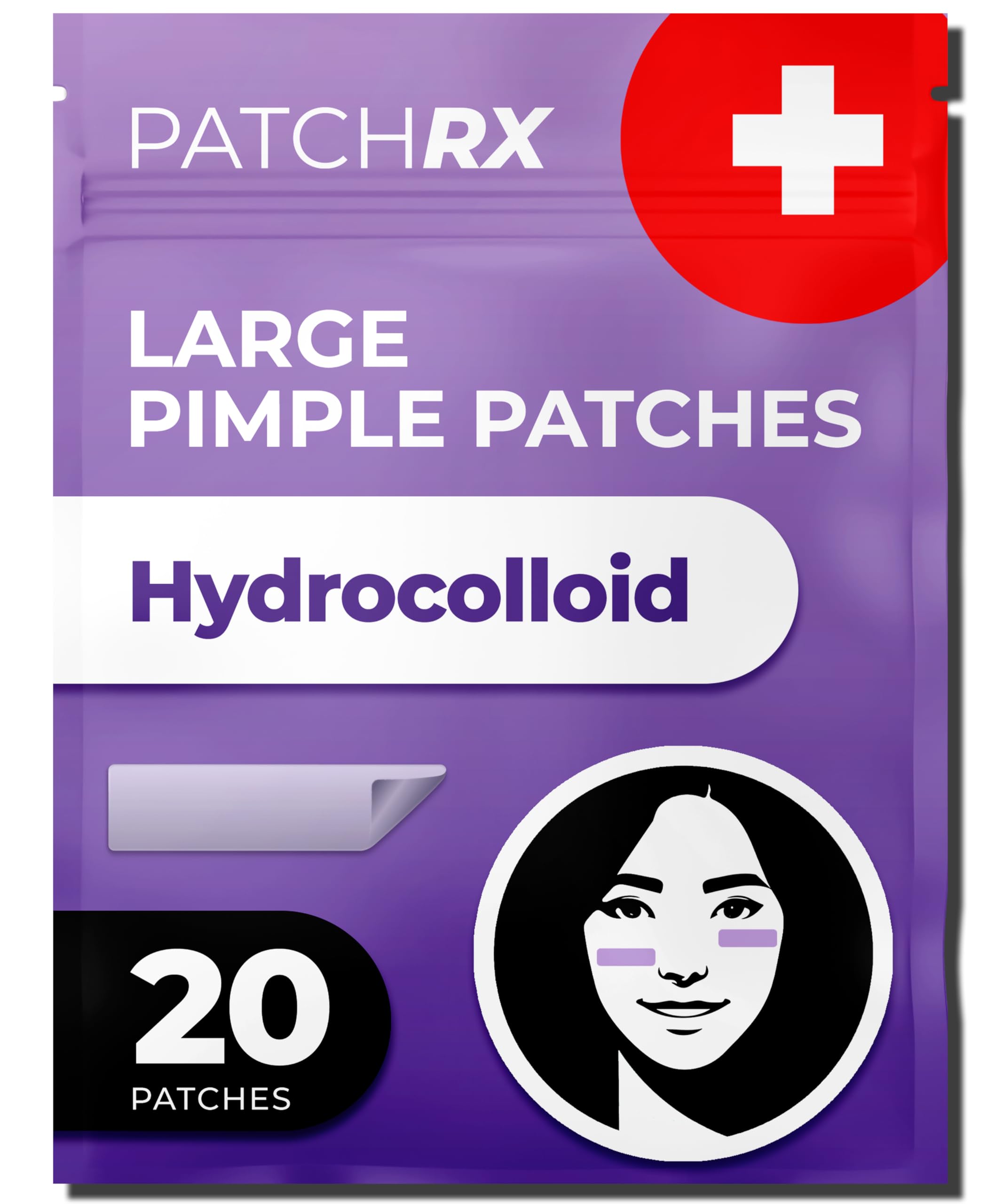 Large Pimple Patches for Face 20 Pack Hydrocolloid Acne Patch Hydrocolloid Bandages Big Pimple Patches Large Acne Patch