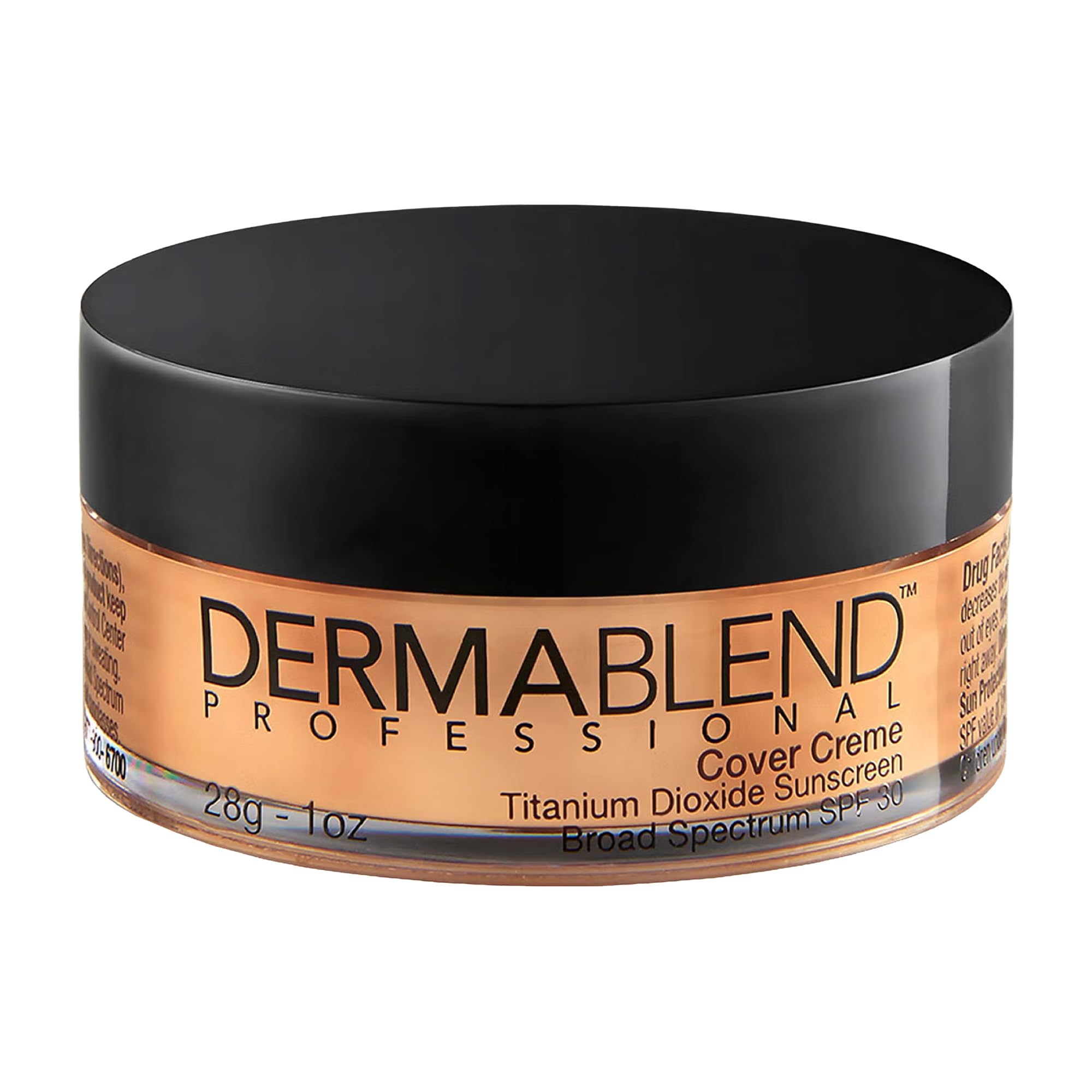 DERMABLENDCover Creme High Color Coverage SPF 30 - Helps Strengthen And Repair The Skin Surface Barrier - Covers A Variety Of Skin Blemishes - Maximum Coverage - 35W Tawny Beige - 28 G