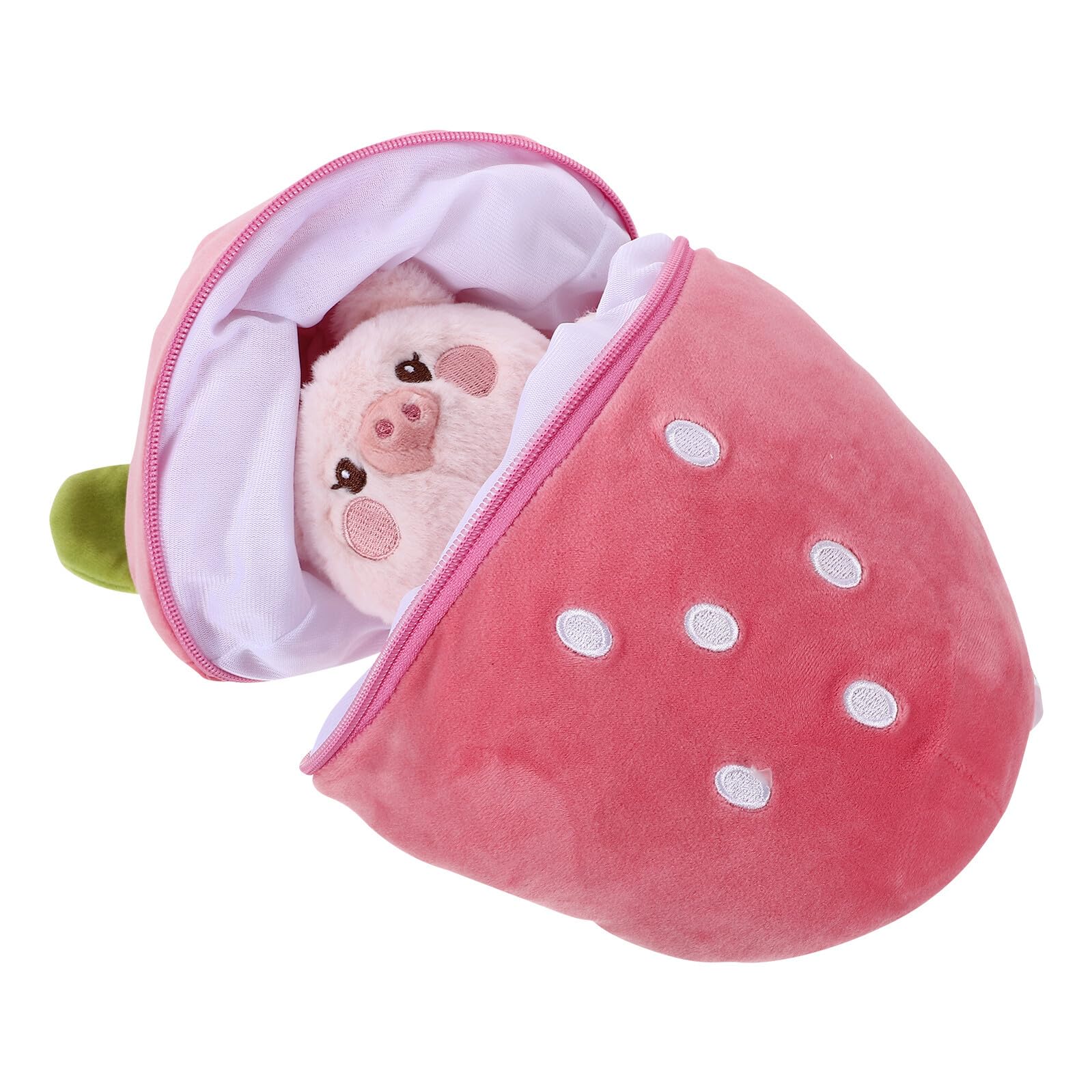 Peluche Cochon Transformable Coussin Anti Stress Enfant Doux Compact - 8