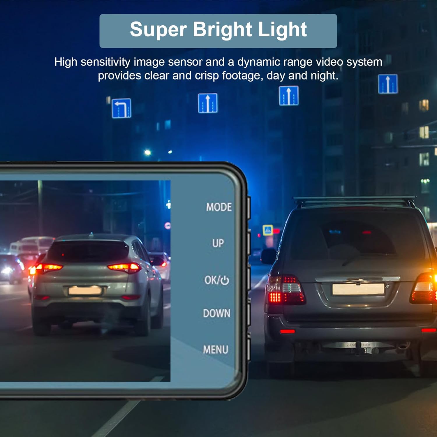 TeqHome Dash Cam G-Sensor and Parking Monitor Features