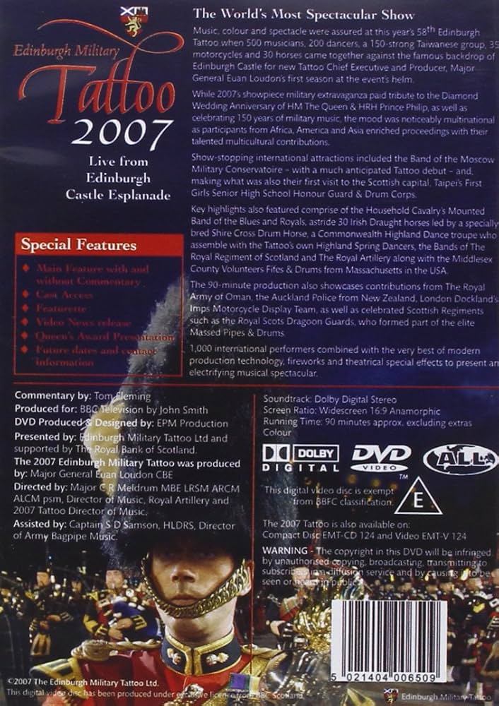 (未使用･未開封品)Edinburgh Military Tattoo 2006 [DVD] Edinburgh Military Tattoo 2006 [DVD]: Amazon.co.uk: DVD