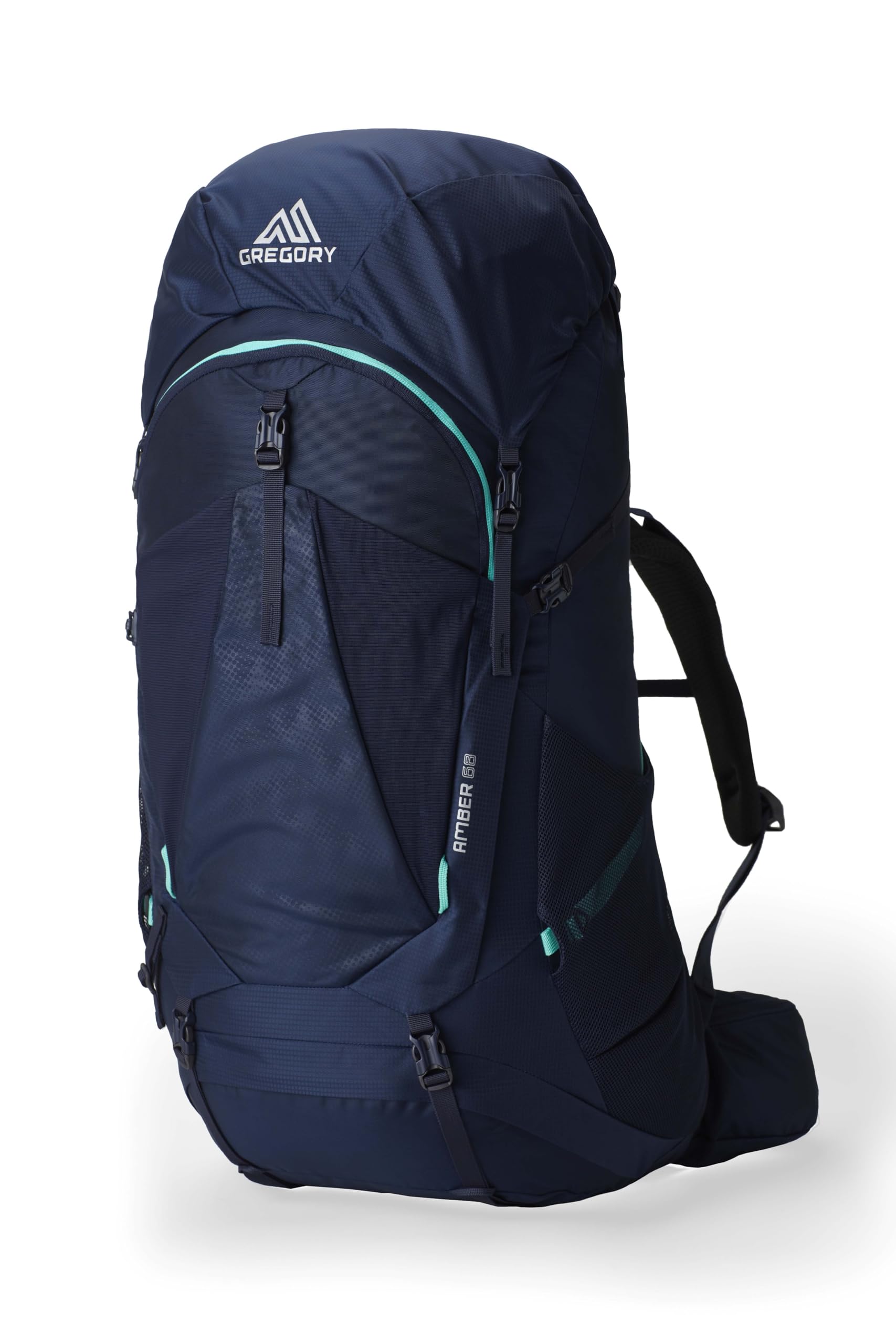 Gregory Trailflex - Amber 54 - Backpacking Backpack, 75 cm, 54 L, 1.60 KG, Backpacking Pack with Adjustable Fit for Women, Hydration Compatible, Rain Cover Included, Blue (Arctic Navy)