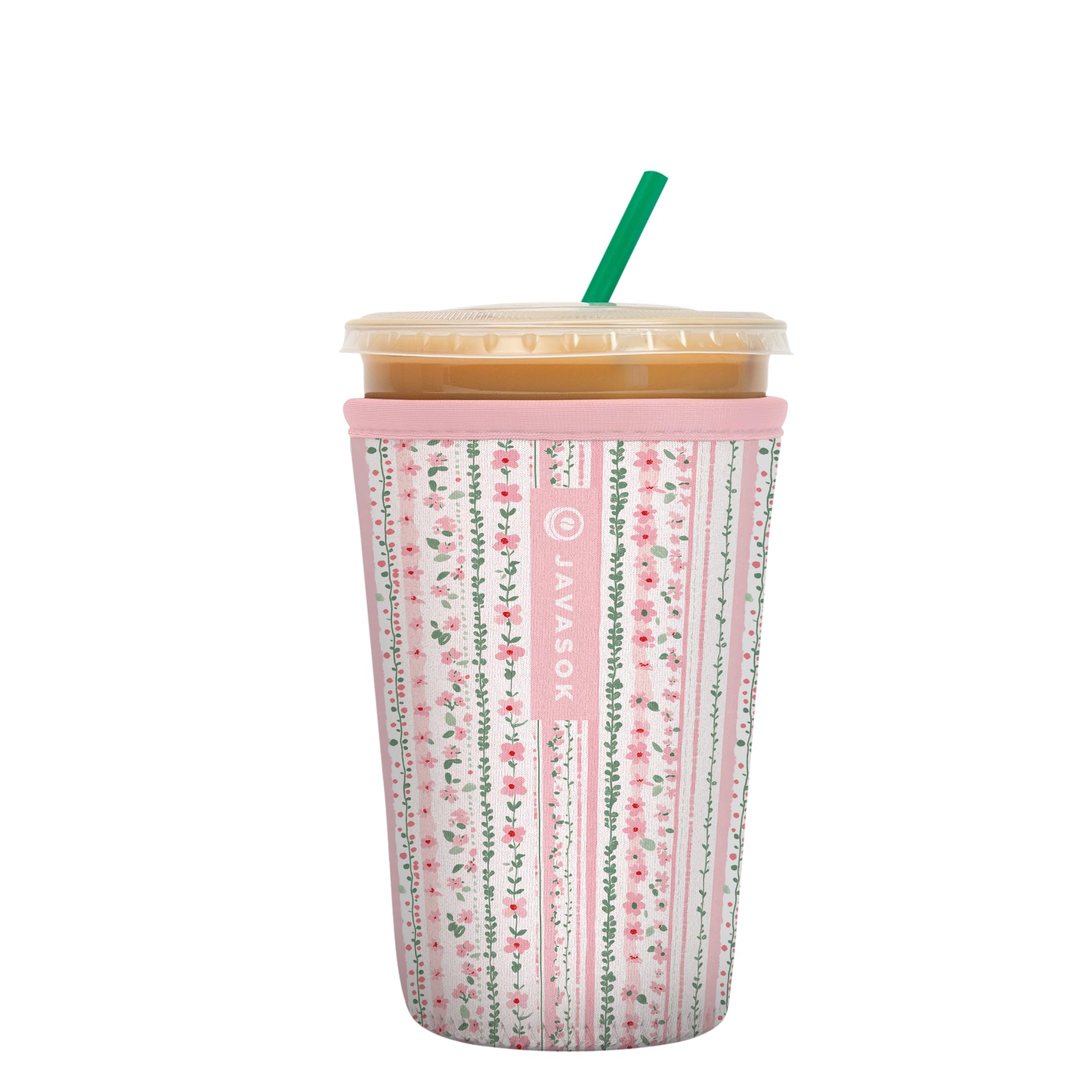 Sok It JavaSok Iced Coffee &amp; Cold Soda Insulated Neoprene Cup Sleeve (Prim &amp; Proper, Medium: 22-28oz)