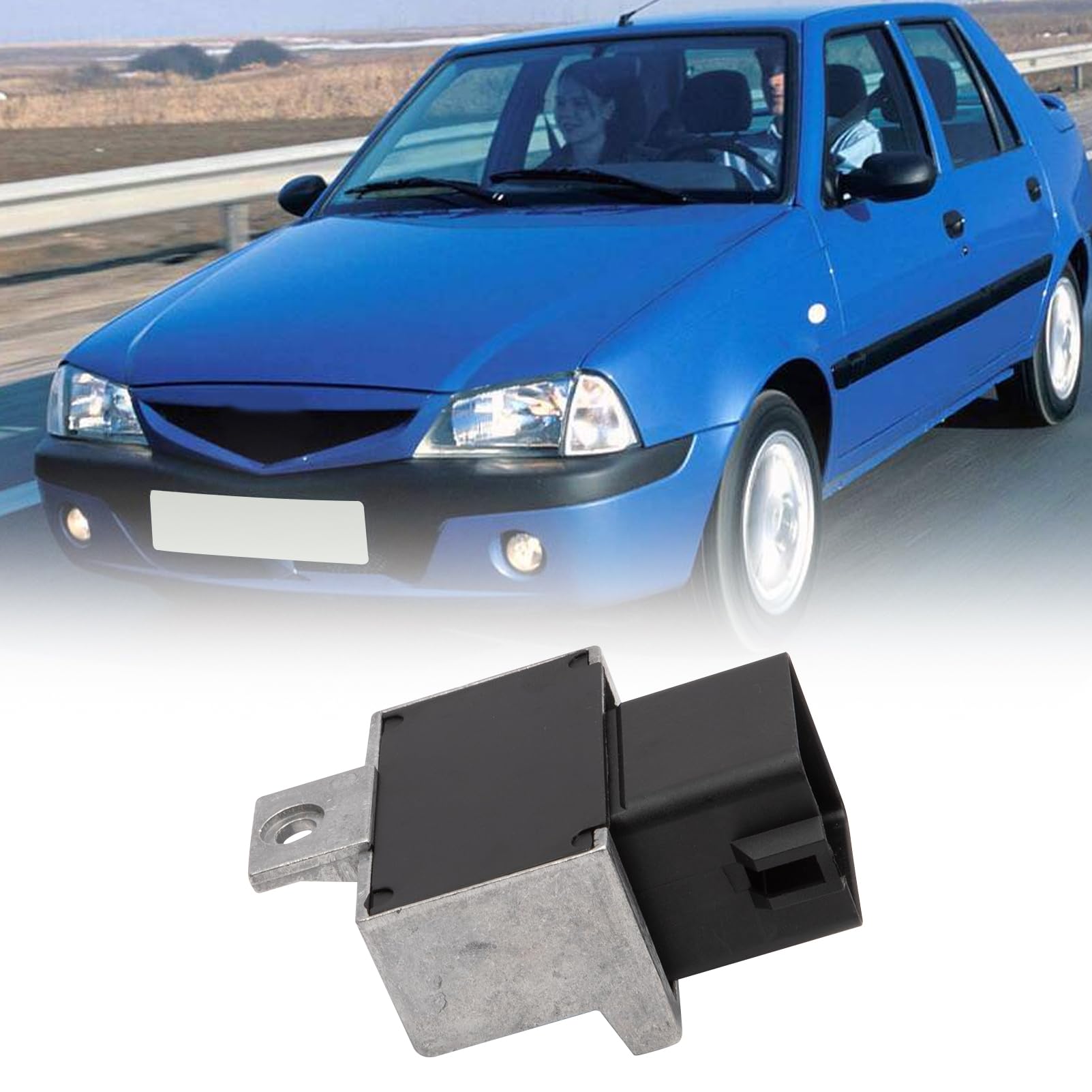 Relé Bujía Incandescente compatible con Clio 2 Trafic 2,7 Pin Relé compatible con Clio III Espace Laguna Twingo Megane Scenic Master Movano Vivaro 7700115078 6001546572