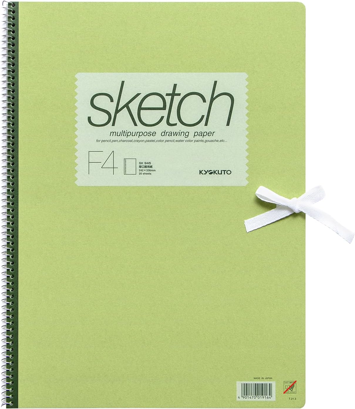 Kyoku Sketchbook Thick F6 SK966 Olive