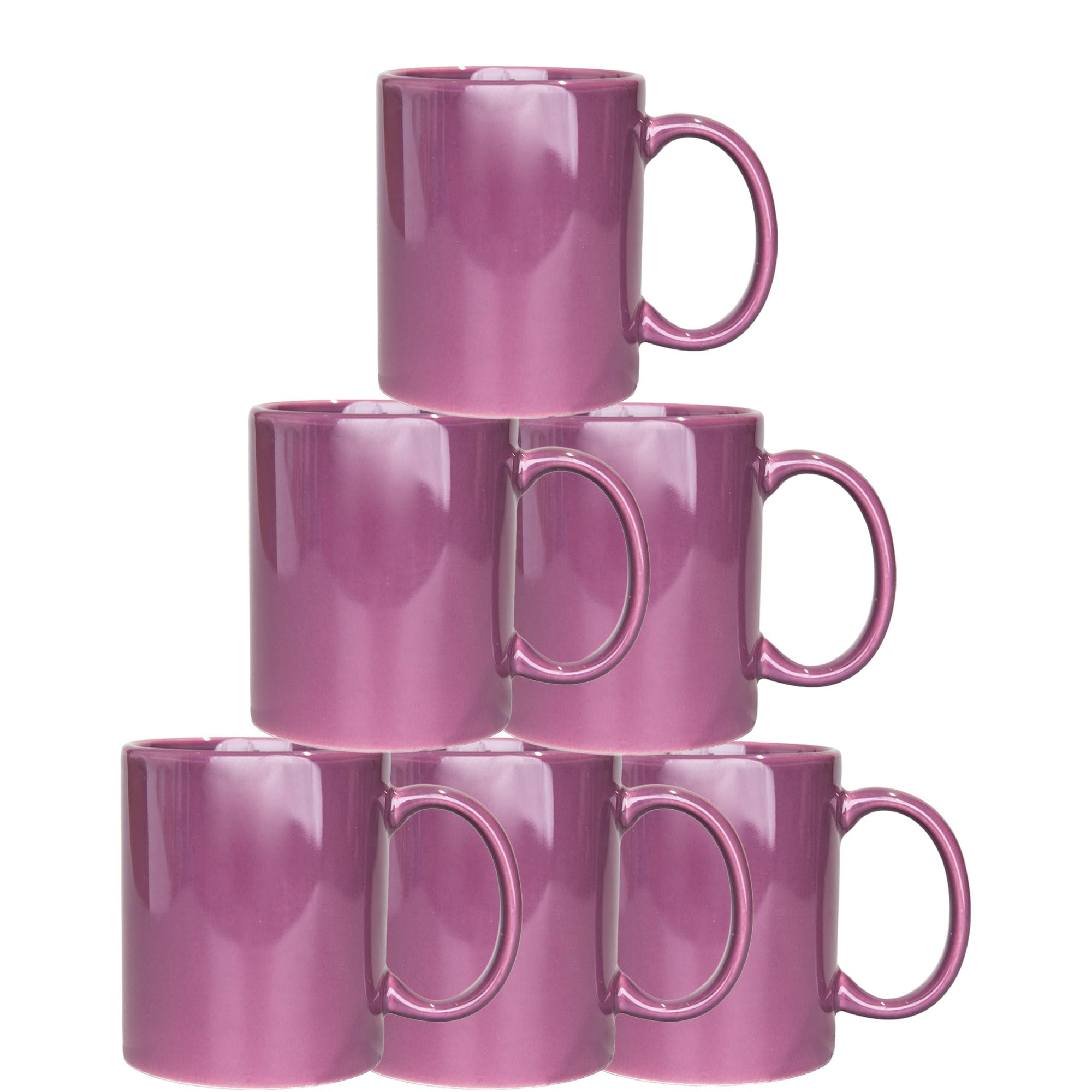 Shatchi Purple 36Pcs Colour Sublimation Mugs 11Oz - Sublimation Cups Coated Cup Heat Press Printing Tea Coffee Mugs Personalise Gift