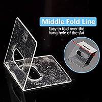 Vista 4 de 25 juegos de pestañas de reparación de persianas verticales transparentes de repuesto, pestañas verticales, fijadores de persianas para persianas