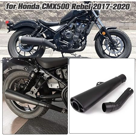 Lorababer Motorcycl Exhaust Muffler Pipe Tube For Honda Cmx500 Rebel 500 17 18 19 Motorcycle Cmx 500 Rebel Exhaust Link Pipe 17 18 19 Accessories Amazon Co Uk Automotive