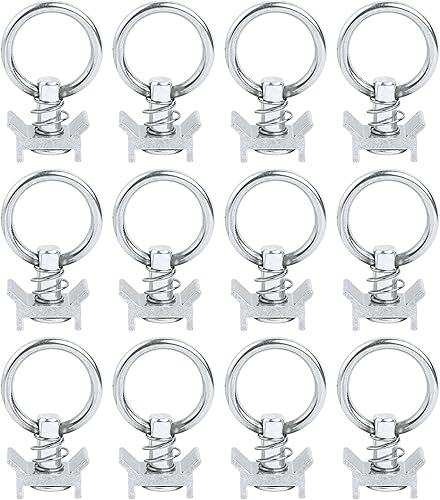 Montaje de un solo perno prisionero en L, capacidad de 4,000 libras con anillo redondo de acero inoxidable, control de carga de aluminio, paquete de