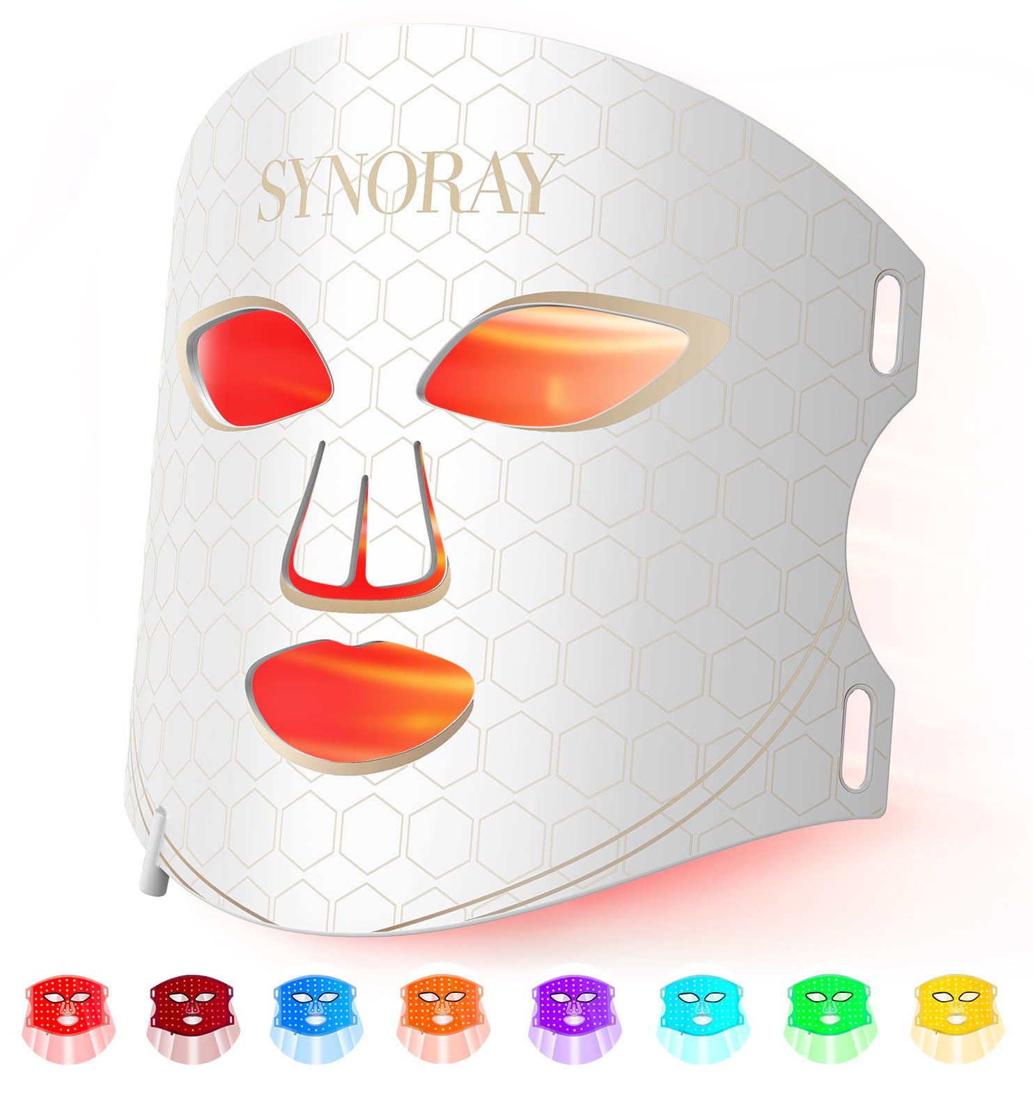 Photo 1 of ***SEE NOTES***Synoray?Quad-Core 4X More Light Energy ?Red Light Therapy Mask for Face, 630nm 850nm NIR 8 Modes LED Light Therapy,?Food-Grade Silicone,Ultra-Lightweight & Contour-Fit ?Birthday Gifts for Women