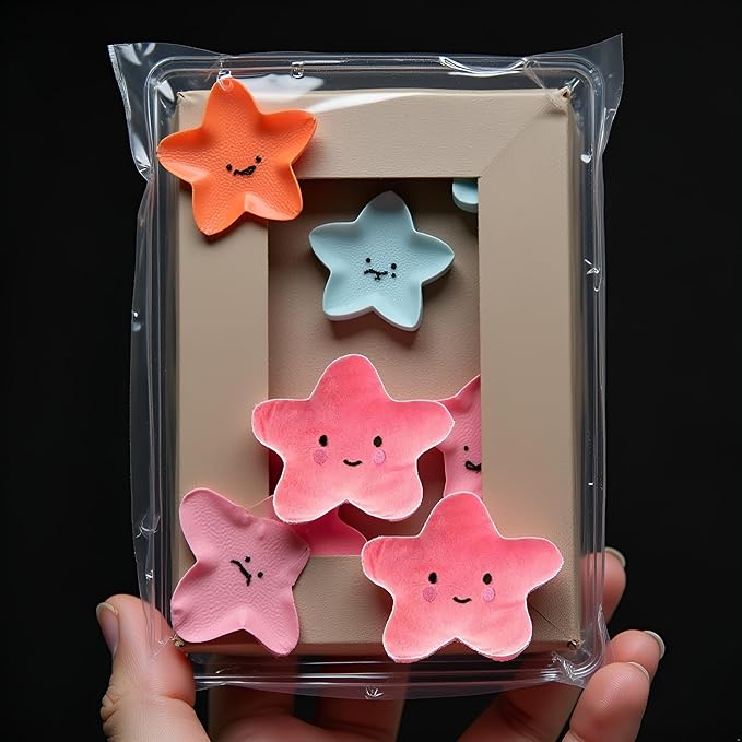 2 Juguetes de Peluche Estrella para Perros con Chirrido Rosa miniatura 7