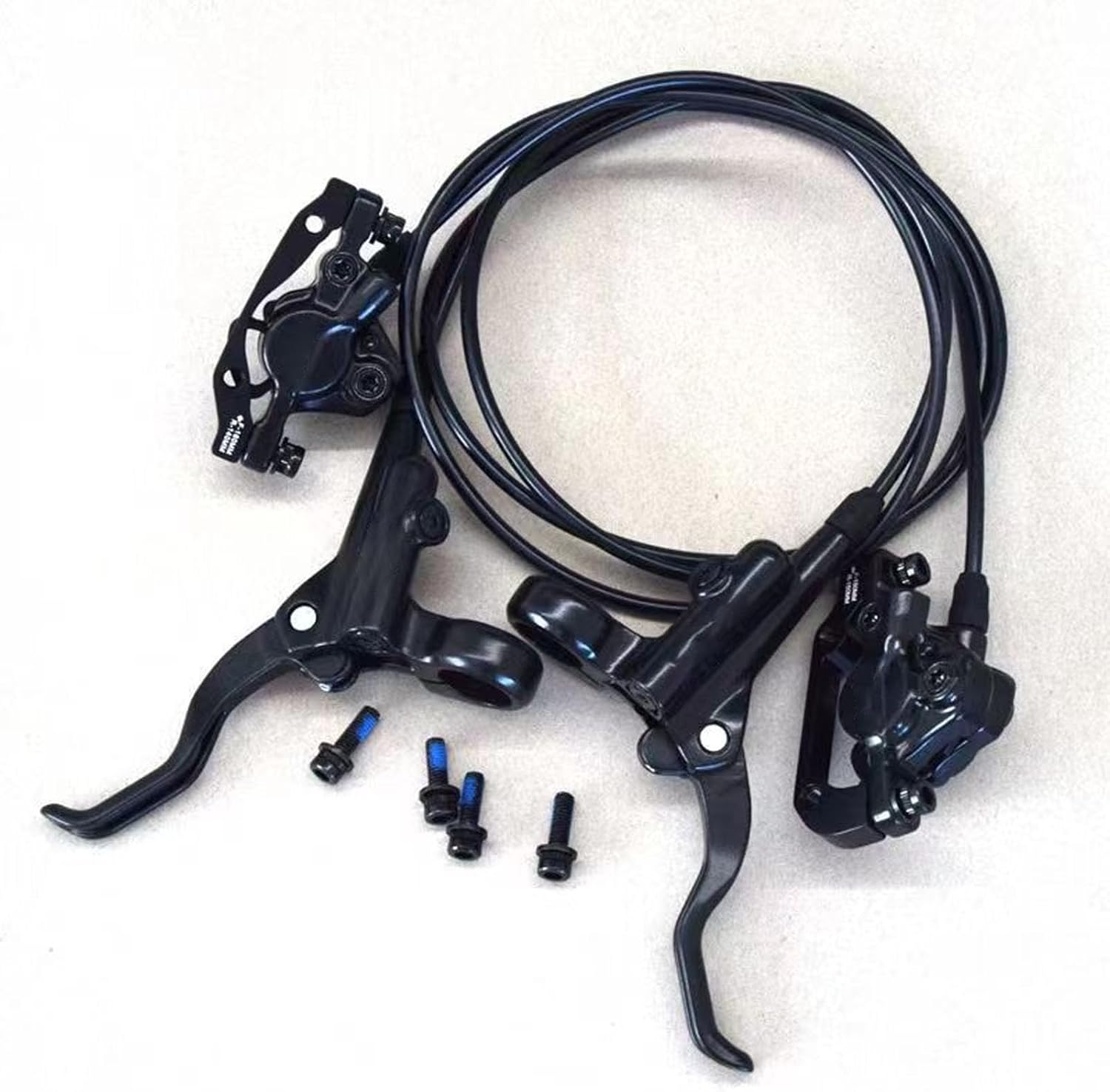 Mountain Bikes Disc Brake Set Alloy Powerful Braking Sensitive Bikes Hydraulic Disc Brake Lever Kit for Cycling