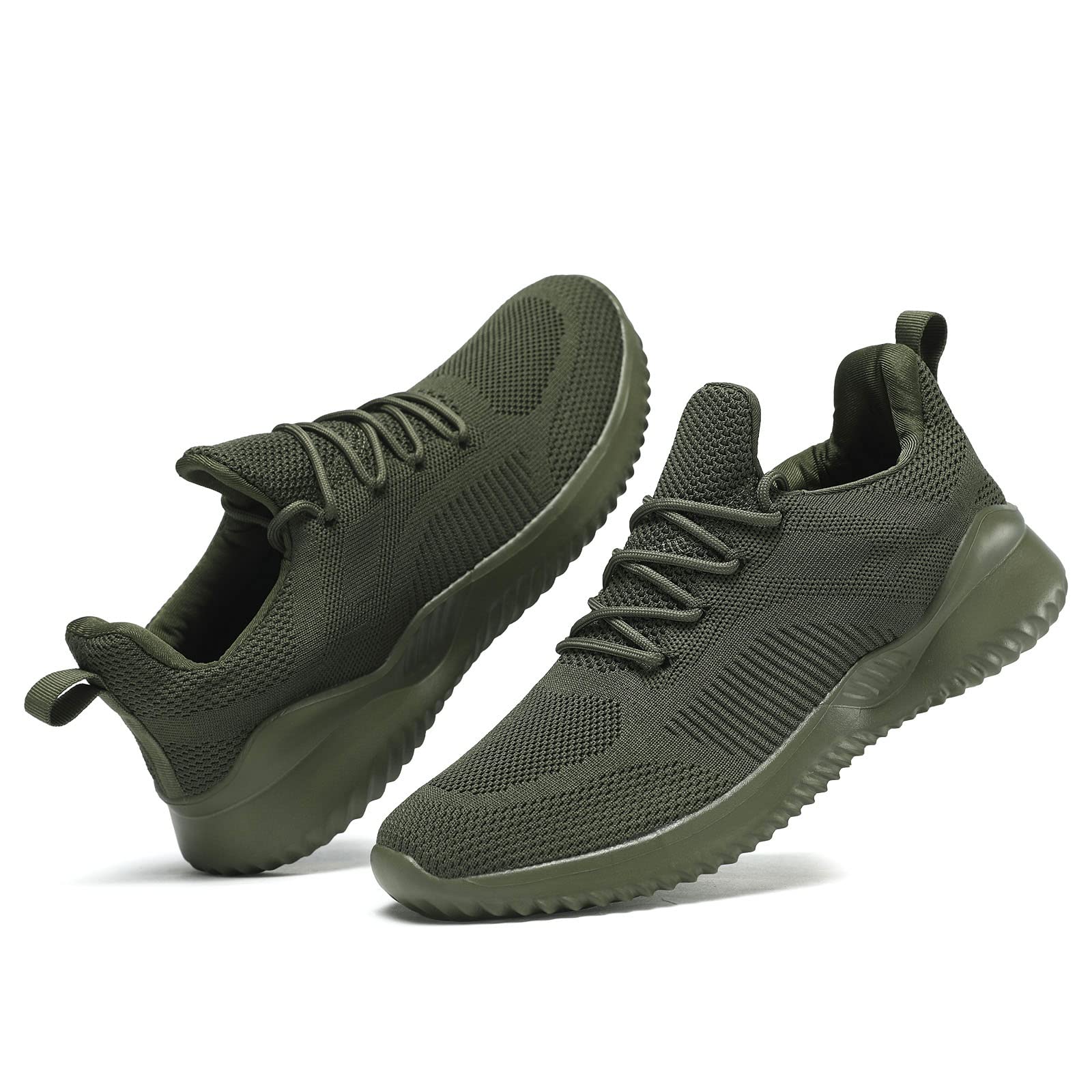 Men's Non Slip Running Shoes Ultra Light Breathable Casual Walking Shoes Fashion Sneakers Mesh Workout Sports Shoes