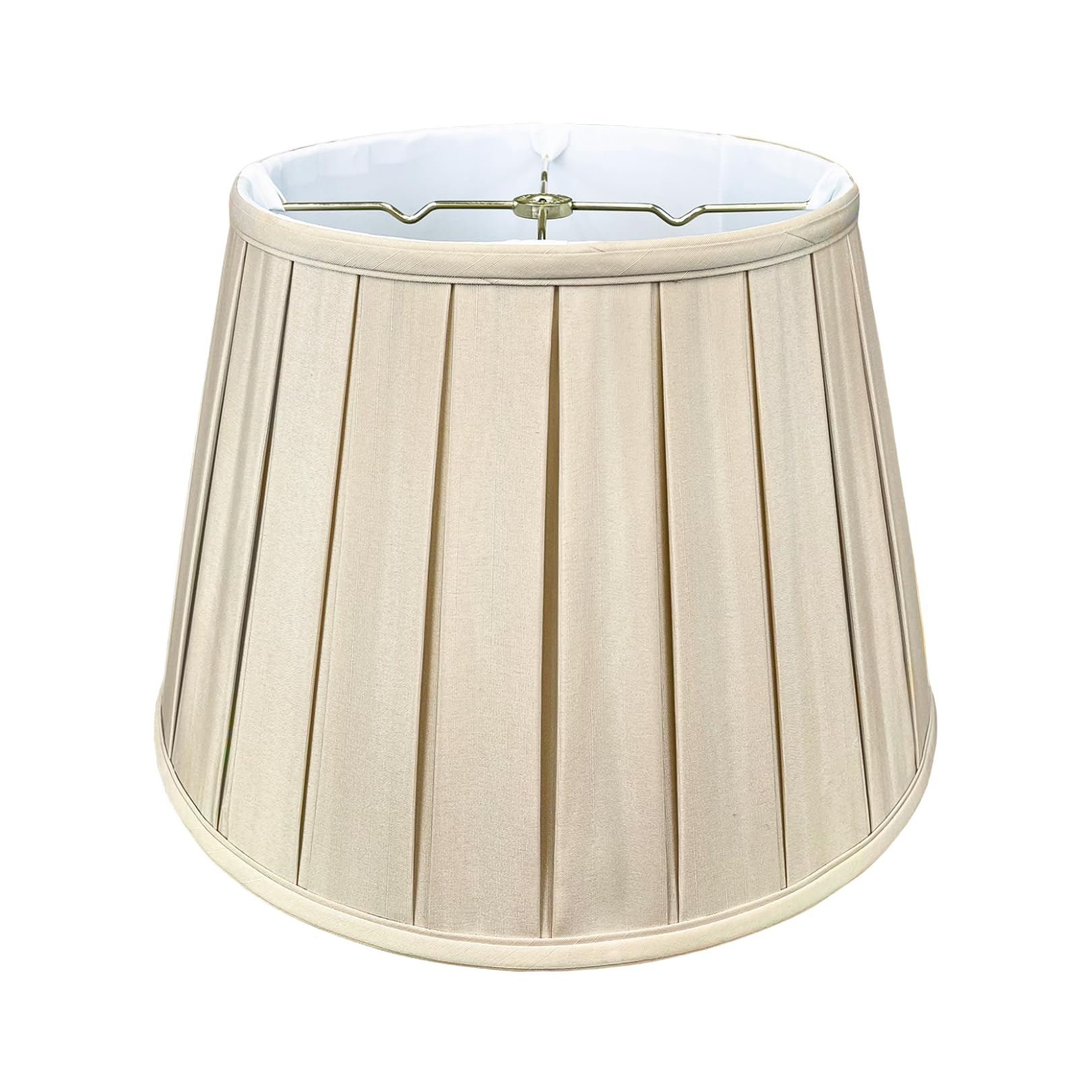 Royal Designs BSO-724-18BG Empire English Pleat Basic Lamp Shade, 11" x 18" x 12", Beige