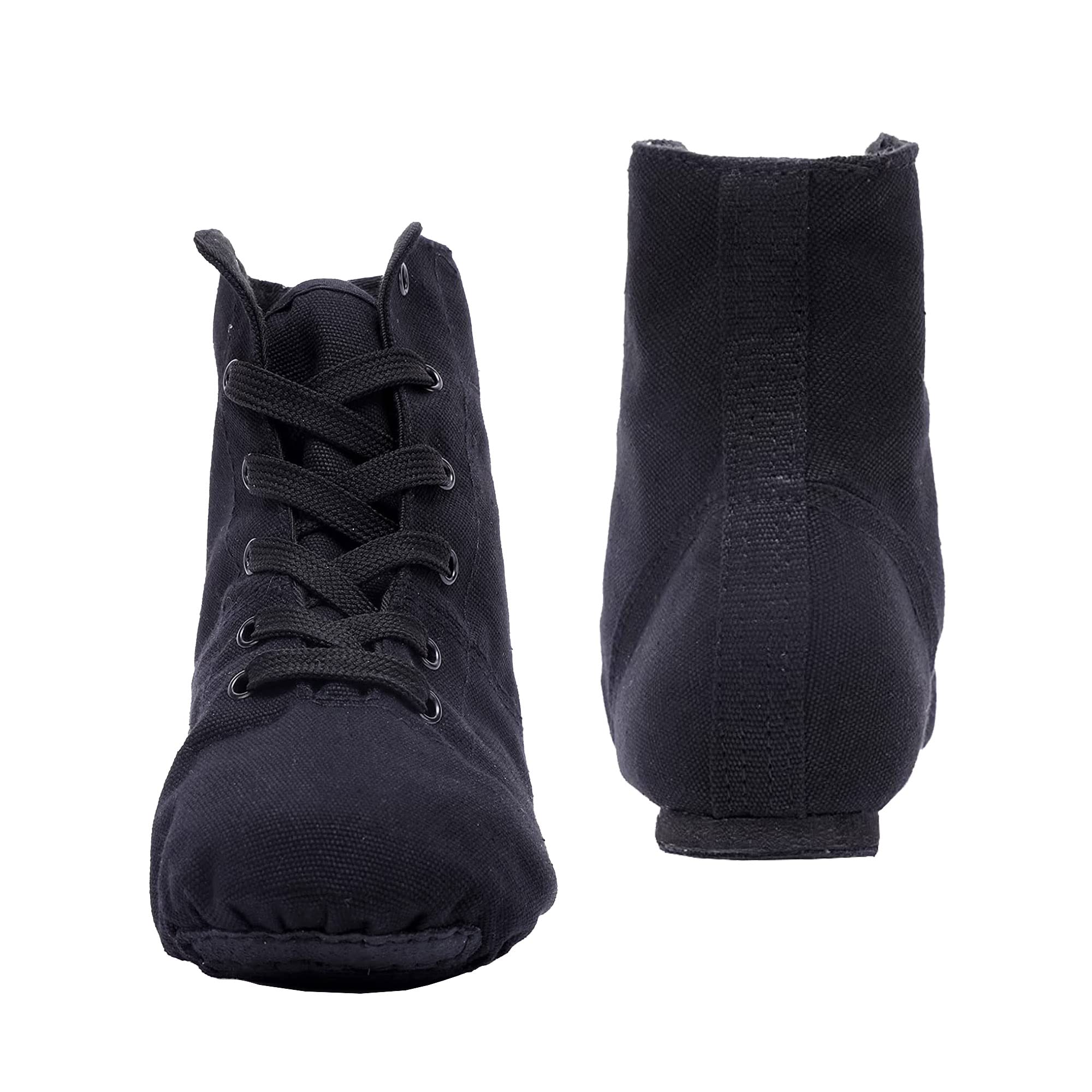 Unsex Modern Lace-up Canvas Jazz Stage Ballet Dance Shoes Boot Soft Sole