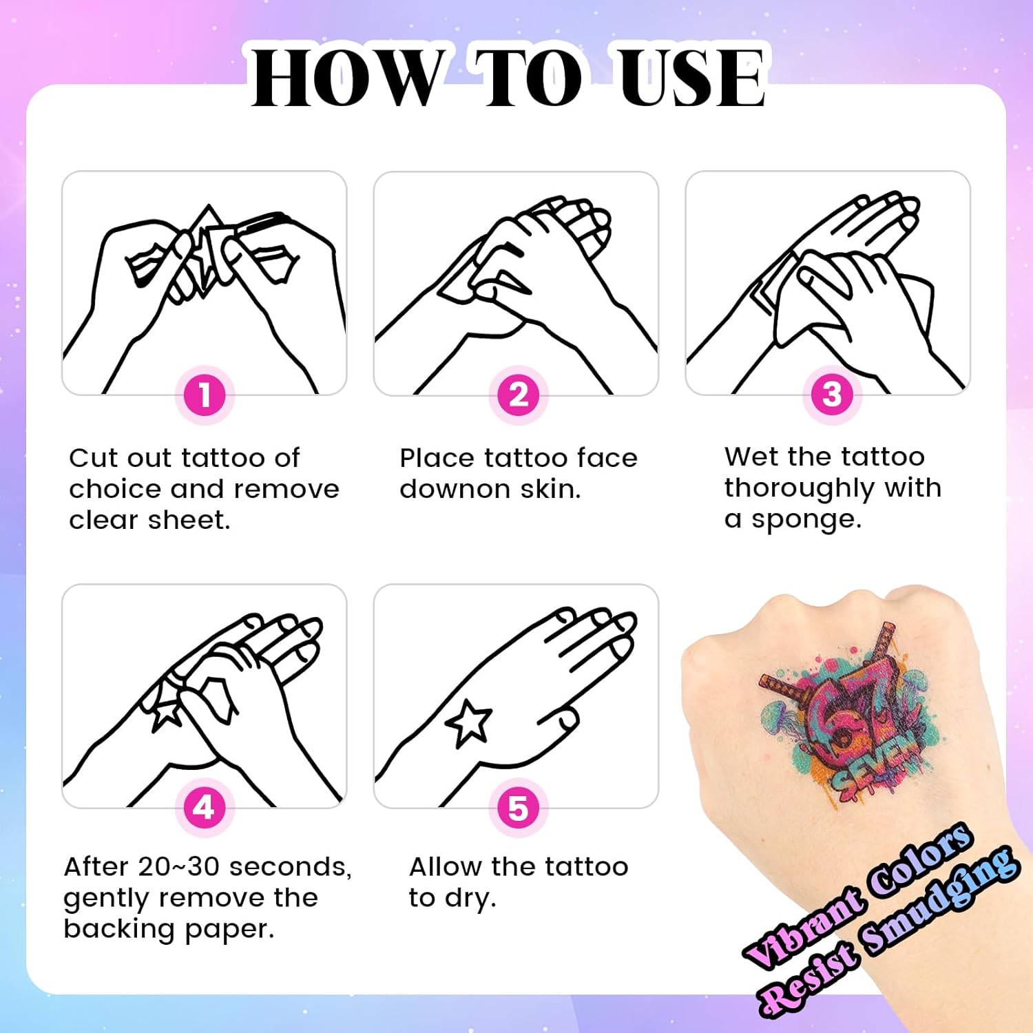 180PCS - 6 7 Temporary Tattoos, 6 7 Birthday Decorations, 67 Valentines Gift, Drip Baseball Temporary Tattoos, Ice Cream Drip Party Decorations, Baseball Drip Party Gift 15 Sheets 60 Styles - Image 2