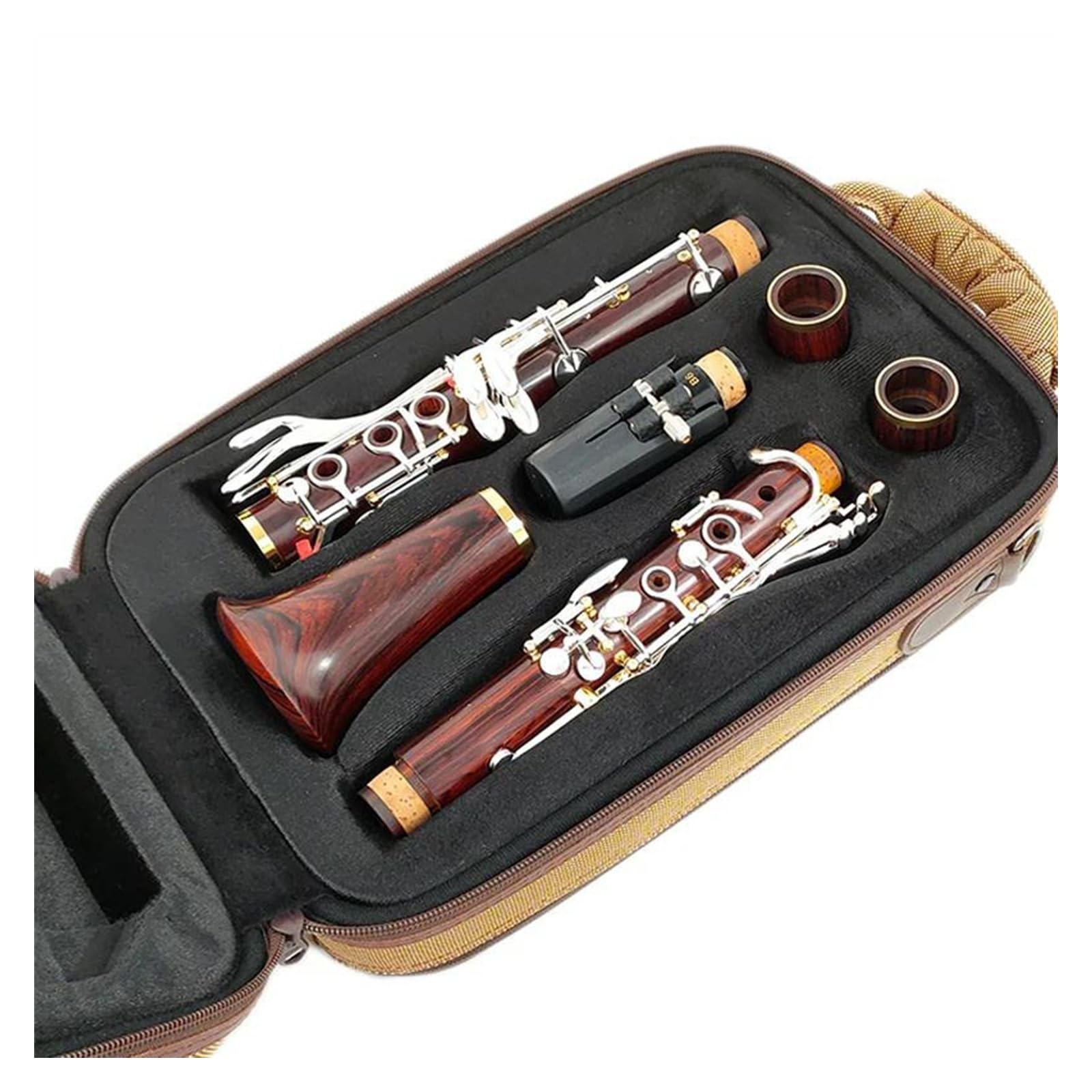 Corpo In Legno Di Cocobolo Tono Sib Clarinetto Chiavi Professionali Placcate Argento Strumenti Per Clarinetto