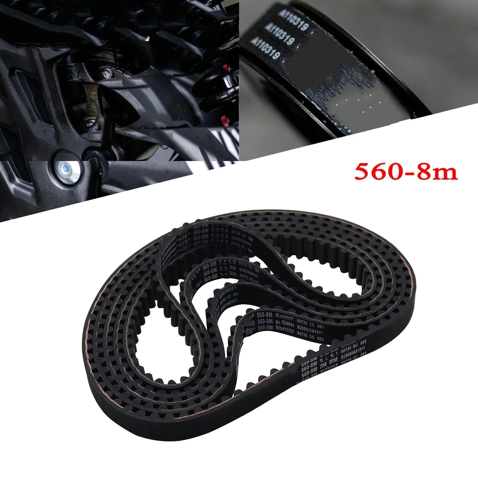 HTD Zahnriemen Für Sur-Ron Surron Sur Ron Light Bee S/X Universal Elektrische Motorrad 560 8M Übertragung Gürtel Stick Gürtel Teile Zahnriemen