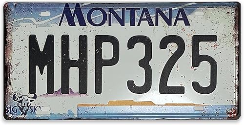 Miniatura 1 de Placa de matrícula retro de Montana para decoración de automóvil, decoración de habitación, recuerdo de matrícula, recuerdo de placa de matrícula
