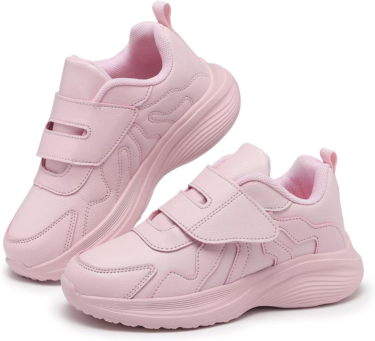 Kid Sneakers Girls Running Shoes Boys Walking Sports Adjustable Strap Sneakers - Image 4