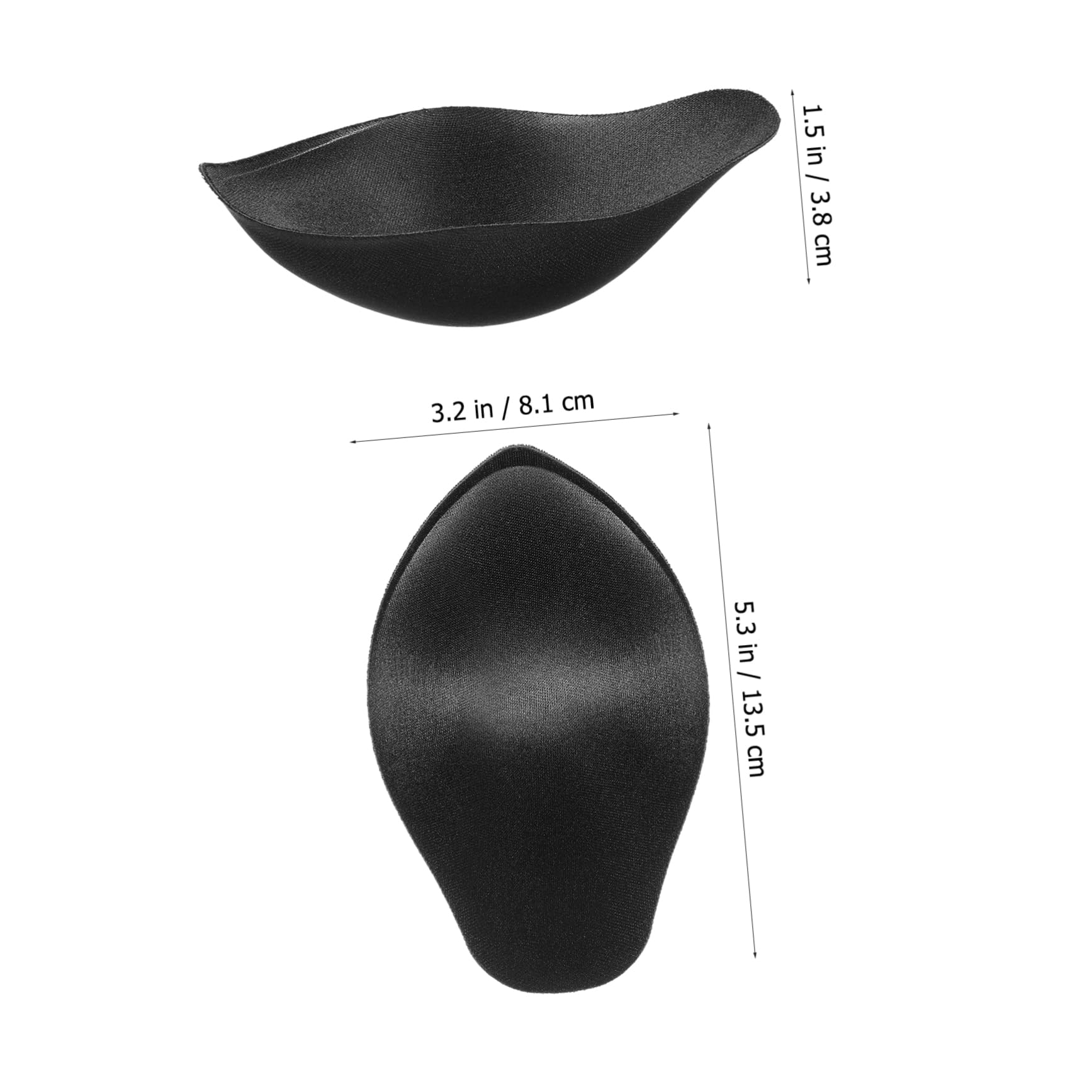 Amosfun 2 piezas pouch push up Pad hombres ampliación Bulge Pouch Bag 3D nadar Trunk ropa interior Pad Protector para bañadores pantalones cortos