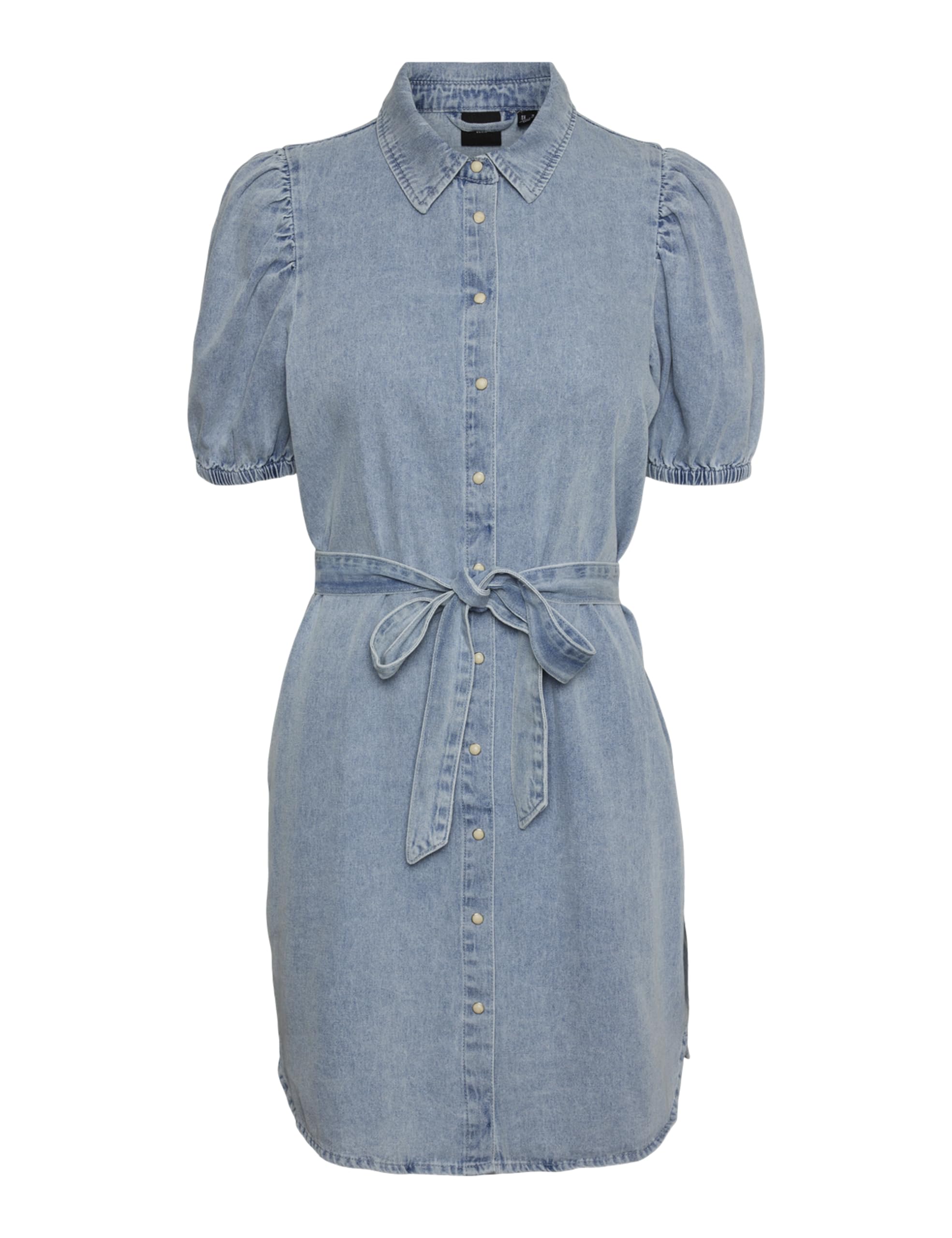 VERO MODA VMABIGAIL YO336 Short Denim Dress, Light Blue (Light Blue Denim), XS