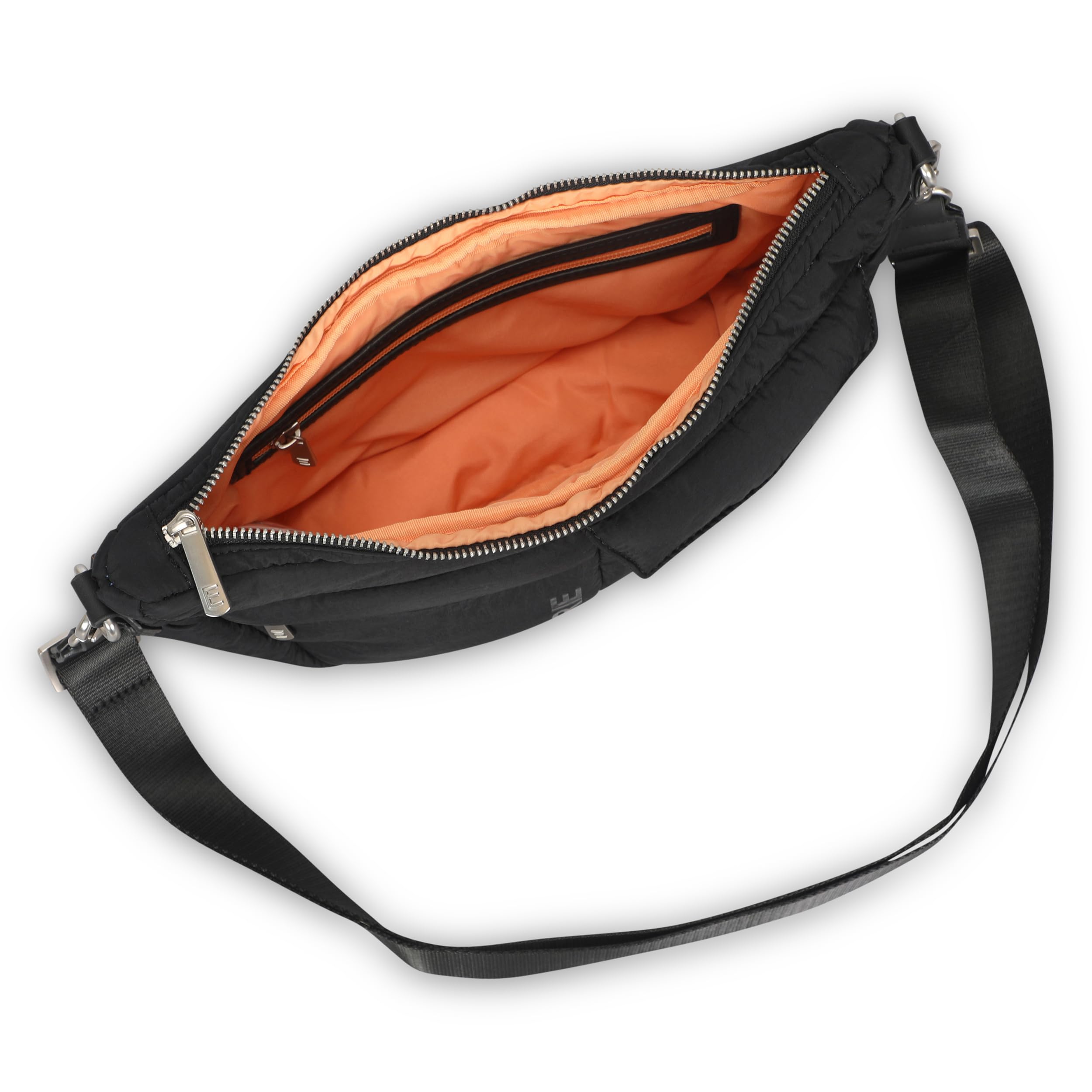 Expatrié Borsa a Tracolla Donna - Vivy - Borsetta Mezzaluna - Borsa Piumino Piccola - Soft Crossbody Half Moon Bag - Regolabile Marsupio alla Moda - Impermeabile
