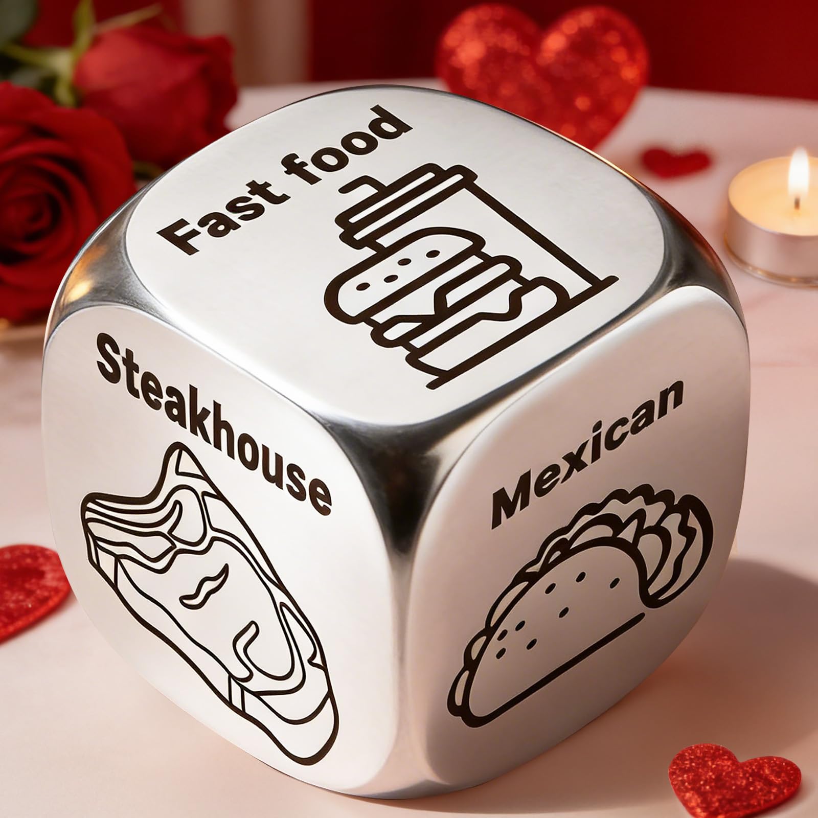 Valentines Day Gifts for Him Her, Winzwon Funny Date Night Food Decision Dice Anniversary Wedding Birthday Couple Gifts for Men Women Boyfriend Girlfriend Christmas Stocking Stuffers Gag Gifts