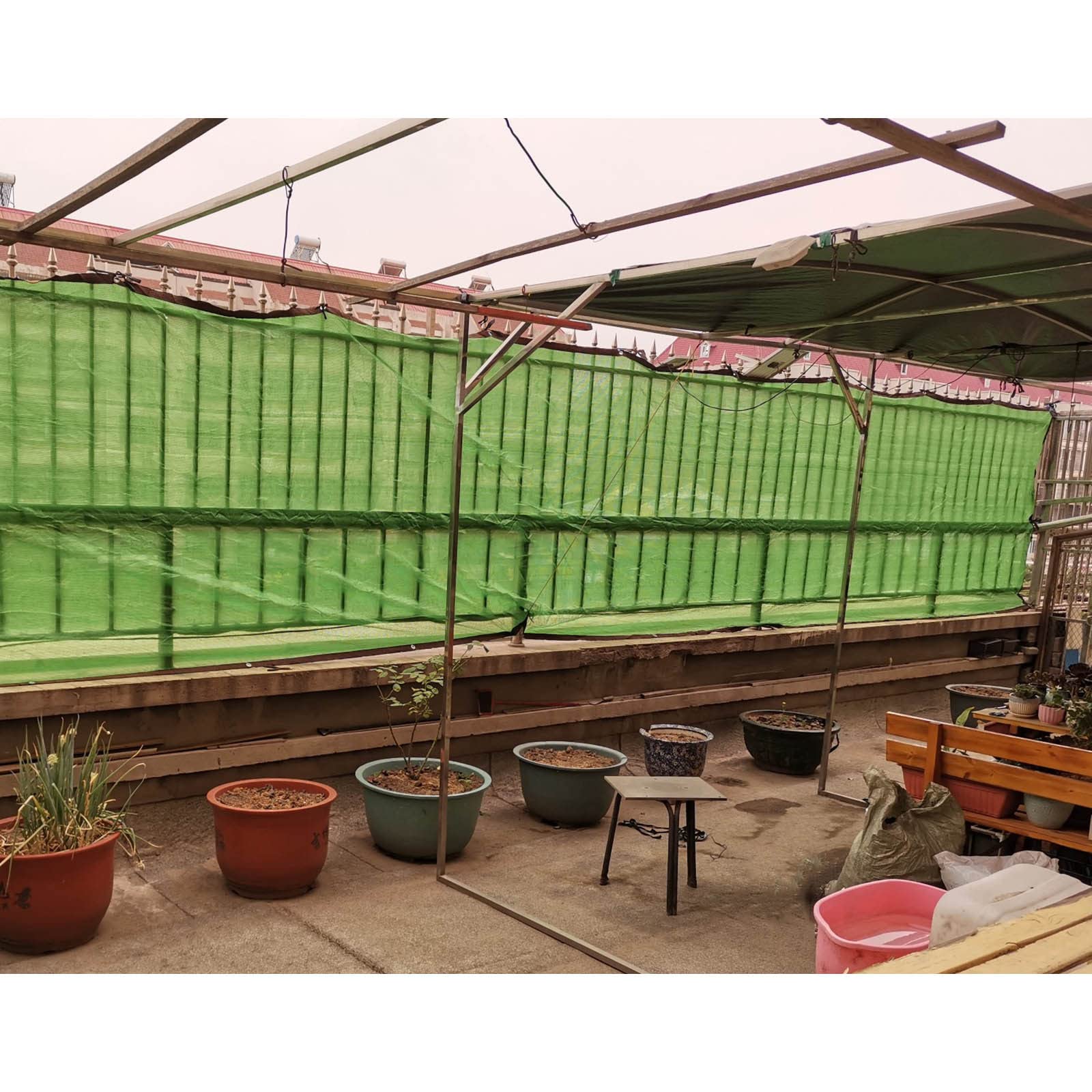 Malla De Sombreo Verde,Solar Sombra Paño Para Plantas,Tela De Sombra Del 85%,Red De Sombra Transpirable Exteriores,Malla Sombreadora Para Invernadero Jardín Pérgola Terraza,Green-3x7m(9.8*23ft)