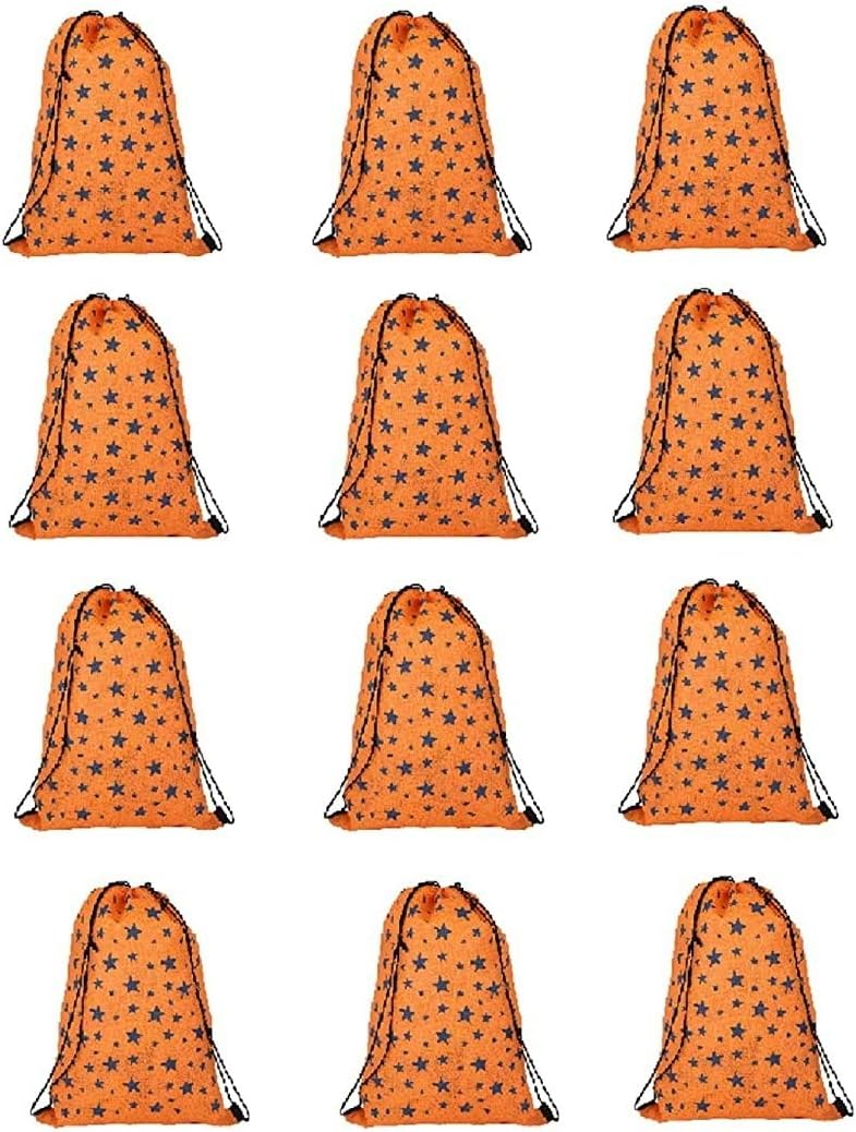 Demoda Return Gift Bags/Haversack Bags for Kids Birthday Party- Pack of 12-Orange