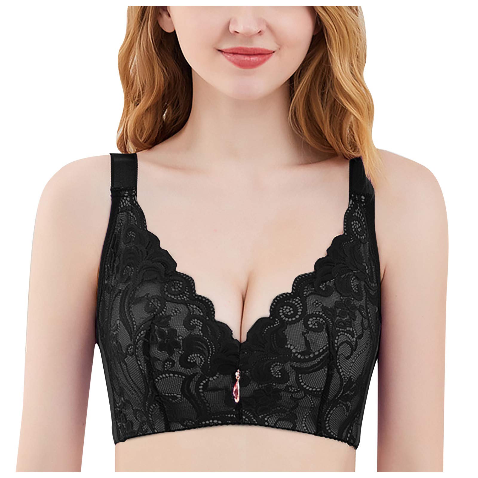 Soutien-gorge De Sport Dentelle Femme - Push-up, Coussinets Amovibles, Grande Taille - 5