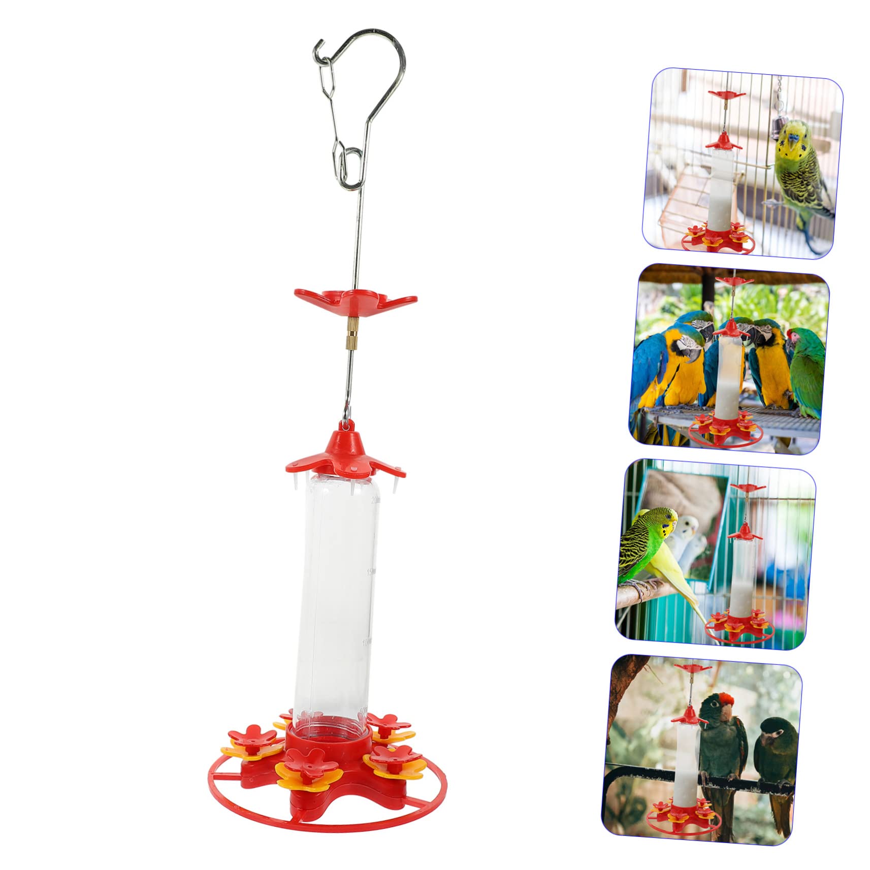 POPETPOP 2 Piezas Comedero Colgante para Pájaros Bebedero Colibrí Decoración De Patio Botella De Agua De Pájaro Comedero para Colibríes Al Aire El Pájaro Planchar Comida De Pajaro