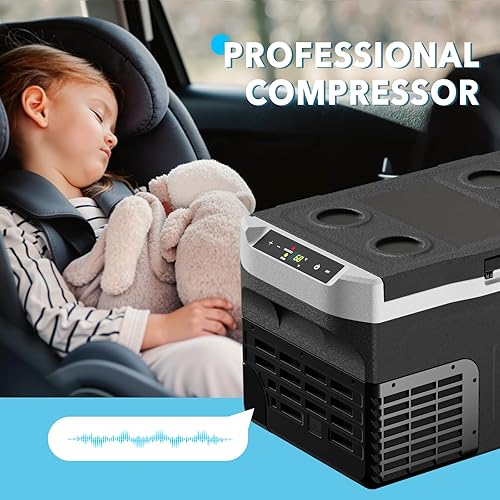 Miniatura 7 de Refrigerador de 12 voltios, enfriador portátil de 22 cuartos de galón -4-68, refrigerador de coche con compresor de 12 V24 V CC y 110-240 V CA,